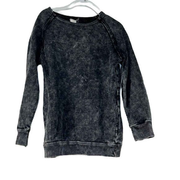 Analogy by lil legs girls sz 6y marbled gray long sleeve lightweight sweatshirt - Picture 3 of 5